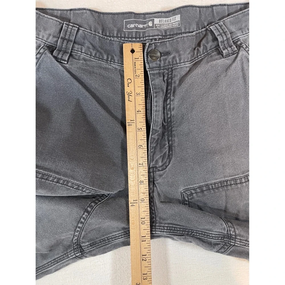 Carhartt Rugged Flex Relaxed Fit Canvas Double-Front Utility Work Pants 34x32